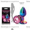 Joya anal color metalizado de 8x3,4 cm
